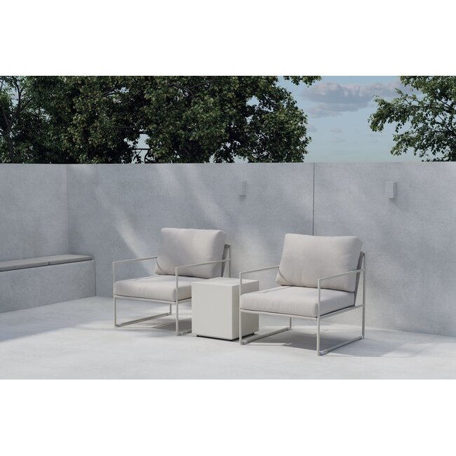 Lissabon Lounge-Set Beige – Elegantes Outdoor Lounge Set mit Beistelltisch