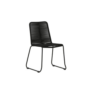 Venture Home Gartenstuhl Lindos Schwarz – Rope-Design