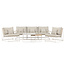 Palazzo Sofa Set Beige – Elegantes Outdoor Lounge Set mit Sofa, Sesseln & Tisch