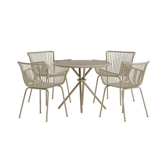 Venture Home Garten-Essgruppe Sifnos Beige – 4 Personen