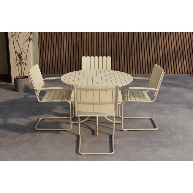 Holmsund Garten Esstisch-Set Beige – Zeitlose Outdoor-Essgruppe für stilvolle Genussmomente