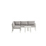 Hydra Ecklounge Set Greige – Modernes Outdoor-Sofa-Set mit Tisch