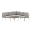 Kos Ecklounge Set Beige – Moderne Gartenlounge mit L-Form & Tisch
