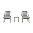 Zakynthos Lounge Set Braun – Stilvolle Outdoor-Lounge mit 2 Sesseln, Hockern & Glastisch