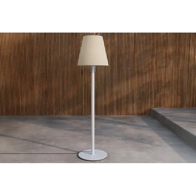 Outdoor-Stehlampe Moris Hellblau – Dekorative Gartenleuchte für Terrasse und Balkon