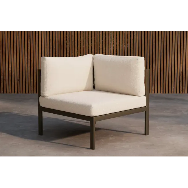 Copacabana Sofa-Eckmodul Braun – Unendliche Flexibilität für Ihre Outdoor-Lounge