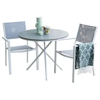 Venture Home Balkon-Set Parma & Copacabana – Sommerlicher Chic in Grau & Weiß