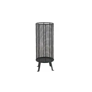 Venture Home Bastian Feuerkorb (35 x 35 x 80 cm) – Einladendes Flammenmeer im modernen Netz-Design