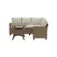 Outdoor Ecklounge-Set Brentwood – Natürlicher Geflecht-Look und maximaler Komfort in Beige