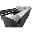 Outdoor Ecklounge-Set Brentwood – Moderner Geflecht-Look & maximaler Komfort in Schwarz