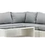 Outdoor Ecklounge-Set Amazon – Moderne Modul-Sitzgruppe in Weiß mit Couchtisch