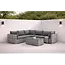 Outdoor Ecklounge-Set Amazon – Moderne Modul-Sitzgruppe in Grau mit Couchtisch
