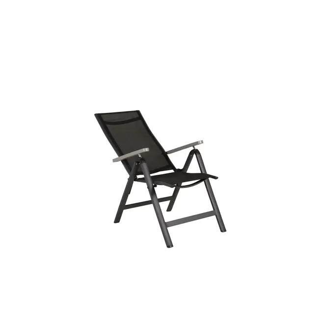 Outdoor-Hochlehner Albany 2er-Set – Verstellbarer Komfort in Schwarz