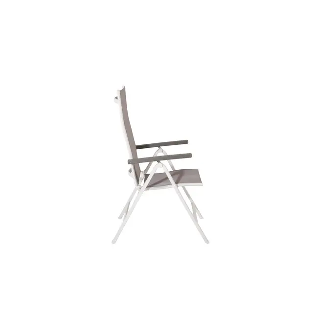 Outdoor-Hochlehner Albany 2er-Set – Verstellbarer Komfort in Grau