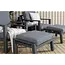 Outdoor Lounge-Set Barcelona – Elegantes Aluminium-Ensemble in Schwarz mit Beistelltisch