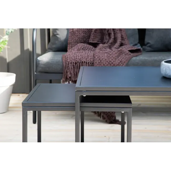 Lounge-Set Sopot Schwarz – Moderne Outdoor-Lounge