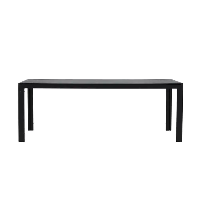 Essgruppe Mirko und Levanzo Schwarz – Outdoor-Dining-Set mit 6 Stühlen