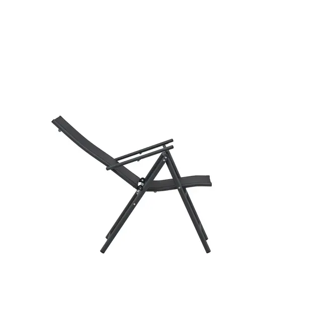Essgruppe Mirko und Levanzo Schwarz – Outdoor-Dining-Set mit 6 Stühlen