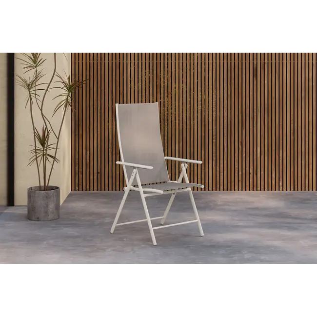 Essgruppe Mirko und Levanzo Beige – Outdoor-Dining-Set mit 4 Stühlen