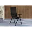 Essgruppe Giardini und Levanzo Schwarz – Outdoor-Dining-Set mit 4 klappbaren Stühlen