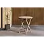Café-Set Kenya Whitewash – Runder Teak-Tisch Ø70 cm & 2 Stühle für Balkon & Garten