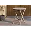 Café-Set Kenya Whitewash – Runder Teak-Tisch Ø70 cm & 2 Stühle für Balkon & Garten