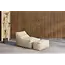 Loungesessel Redang Beige mit Hocker – Wetterfester Outdoor-Relaxsessel aus Olefin