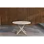 Runder Gartentisch Kenya Whitewash – Teakholz Ø130 cm für Terrasse und Garten