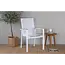 Gartenstuhl Texas Weiß – Luftiger Outdoor-Stuhl aus Aluminium und Textilene, 56 × 60 × 90 cm, wetterfest