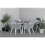2er Set Gartenstuhl Virya Grau – Bequemer Gartenstuhl aus Seilgeflecht und Aluminium, 60 × 63 × 73 cm, wetterfest