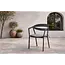 Gartenstuhl Slit Schwarz – Bequemer Gartenstuhl aus Cotton, Schaumstoff und Aluminium, 60 × 60 × 76 cm, für Terrasse und Garten
