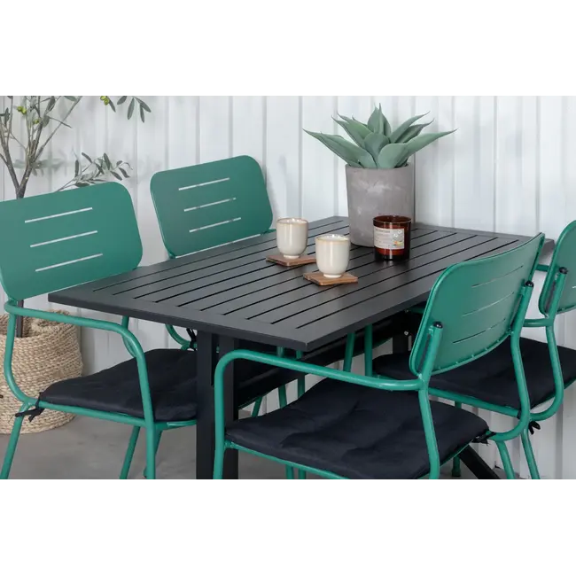 2er Set Gartenstuhl Nicke Grün – Bequemer Sitzkomfort für draußen