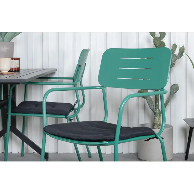 2er Set Gartenstuhl Nicke Grün – Bequemer Sitzkomfort für draußen