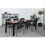 Gartenstuhl Julian Schwarz – Outdoor-Stuhl aus Seilgeflecht, Schaumstoff und Polyester, Breite 53 cm, Tiefe 67 cm, Höhe 88 cm