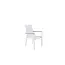 Gartenstuhl Texas Weiß – Luftiger Outdoor-Stuhl aus Aluminium und Textilene, 56 × 60 × 90 cm, wetterfest
