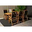 Gartenstuhl Peter Natur/Schwarz 2er-Set – 5-Pos. Relax-Stuhl aus Akazienholz & Seilgeflecht