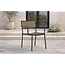 Gartenstuhl Paola Natur/Schwarz – Outdoor-Essstuhl 57×56×78 cm