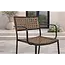 Gartenstuhl Paola Natur/Schwarz – Outdoor-Essstuhl 57×56×78 cm