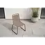 Gartenstuhl Lindos Braun – Stapelstuhl 59×57×86 cm Aluminium und Rope