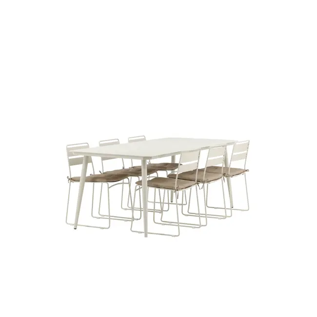 Sitzauflage Lina Beige – Gartenpolster 45×42×3 cm Polyester & Schaumstoff