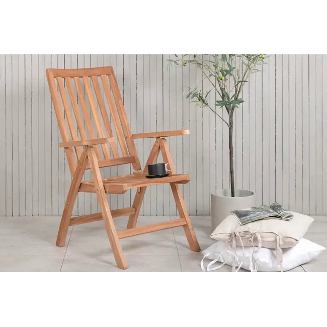 Gartenstuhl Kenya – Hochlehner 60×73×105 cm Teakholz massiv