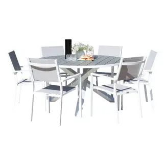 Venture Home Gartenmöbel-Set Parma – Mediterrane Outdoor-Gartengarnitur wetterfest