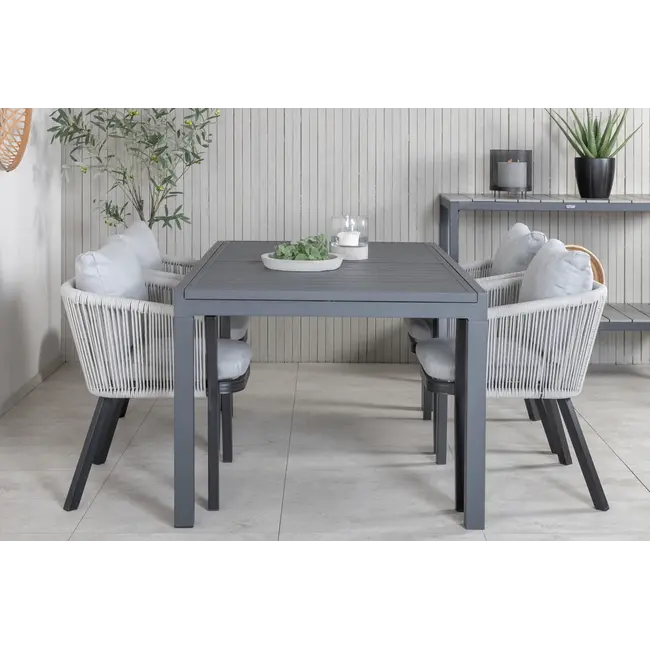 Gartenmöbel-Set Marbella – Mediterrane Aluminium-Gartengarnitur für Terrasse und Garten, wetterfest und stilvoll