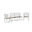 Lounge-Set Milano Schwarz – Moderne Outdoor-Lounge
