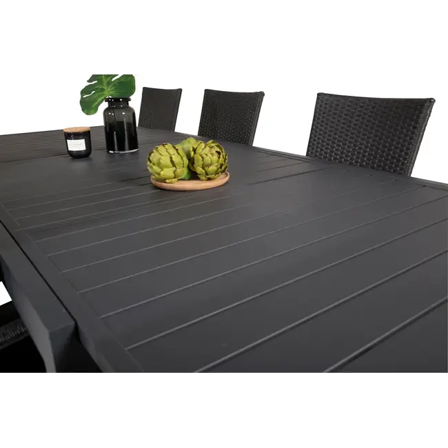 Gartentisch Marbella Schwarz – Robuster Mittelpunkt im Garten
