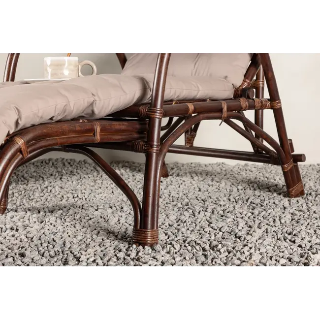 Gartenliege Nella Dark Walnut – Entspannung pur im Garten