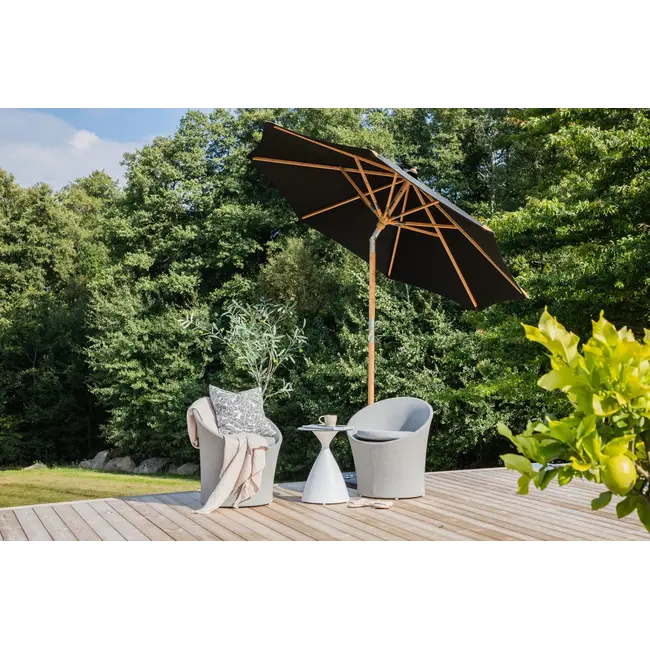 Sonnenschirm Cerox Schwarz – Zuverlässiger Schattenspender