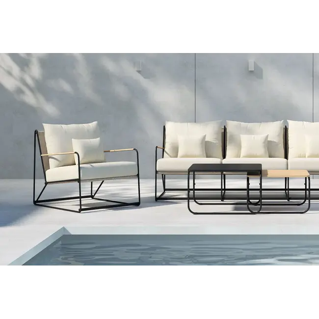 Lounge-Set Palazzo Beige – Moderne Outdoor-Lounge
