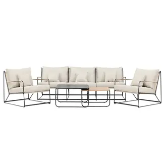 Venture Home Lounge-Set Palazzo Beige – Moderne Outdoor-Lounge