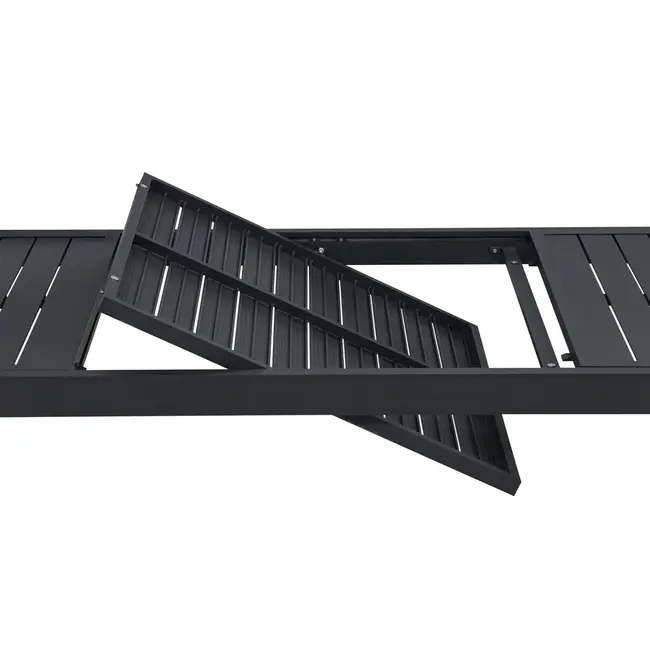 Ausziehbar Gartentisch Capo Schwarz – Robuster Mittelpunkt im Garten